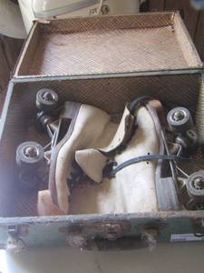 lot 196 image: vintage roller skates