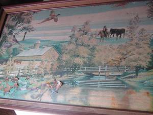 lot 200 image: Painting of Ranch