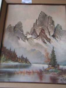 lot 212 image: beautiful painting, artist signed see in picture