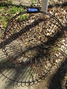 lot 229 image: hanging metal plant basket