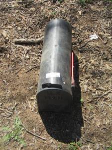 lot 236 image: black household mailbox