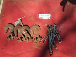 lot 247 image: hooks- small wrenches