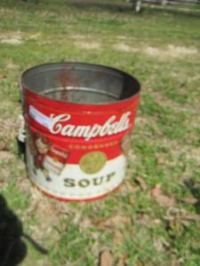 lot 252 image: Large Campbells Soup Tin Can - no lid
