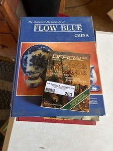 lot 263 image: COLLECTABLE BOOKS - MAJOLICA, FLOW BLUE, ORCHIDS, CHILDRENS DISHES &GLASSWARE, BLACK COLLECTABLES & HALLOWEENM