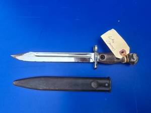 lot 11 image: Vintage Australian L1A2 Lithgow Dress Bayonet w Scabbard