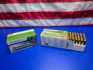 lot 38 image: Remington UMC .223 Ammo.  50 Rounds Per Box.  QUANTITY 2 BOXES.  BID IS TIMES THE QUANTITY