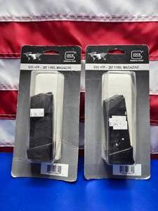 lot 47 image: Lot of 2 Glock G33 FP .357 11 Round Magazines