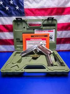 lot 58 image: LIKE NEW Springfield Model 1911-A1 GI-45 Service Model PW9108L .45cal Pistol w Wood Grips & Magazine