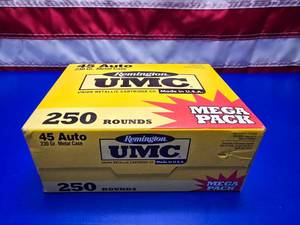 lot 72 image: Remington UMC .45 Auto 230gr MEGA PACK, 250 Rounds