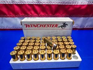 lot 76 image: Box of Winchester .44 Rem 240gr Deer & Black Bear Ammo, 50 Rounds