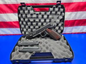 lot 154 image: WOW NEW Sig Sauer 1911-22 Blued 22LR Rimfire Pistol w Walnut Grips & 2 Magazines