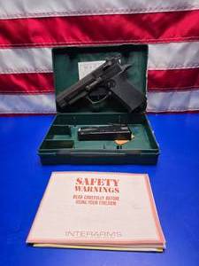 lot 158 image: NEW Early 1990s Interarms Star Model 31P 9mm Blued Semi-Automatic Double Action Pistol w Magazine