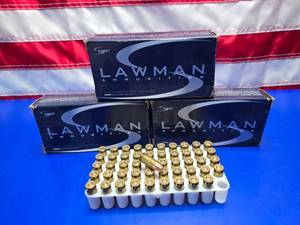 lot 176 image: Speer Lawman 9mm Luger 147gr Ammo.  50 Rounds Per Box.  QUANTITY 3 BOXES.  BID IS TIMES THE QUANTITY