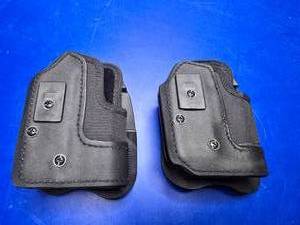 lot 291 image: Lot of 2 Front Line Holsters.  Glock 19 & Springfield