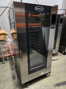 lot 10 image: BRAND NEW Unox Cheftop XAVL-2021-GPLS BIG PLUS Roll-In Trolley Intelligent Combination Oven w MIND.Maps.  Seller paid over $35k for it   SEE DESCRIPTION FOR MORE INFORMATION