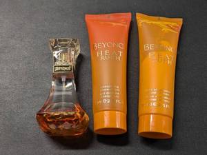 lot 113 image: Beyonce Heat Rush EDT 1fl oz perfume & Shower Gel 2.5fl oz, Body Cream 2.5fl oz - NEW