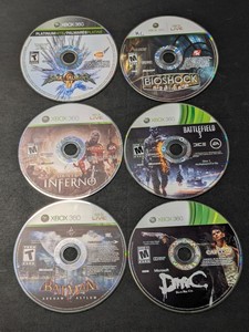 lot 122 image: Lot of 6 - XBOX 360 Games