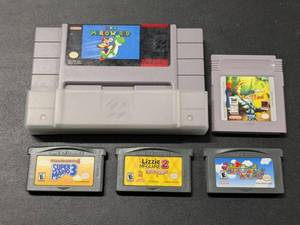 lot 123 image: Lot of 5 - Assorted Nintendo Games Cartridges