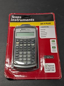 lot 124 image: Texas Instruments BA II Plus Business Analyst Calculator - NEW