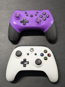 lot 128 image: Lot of 2 - Off Brands Video Game Controllers XBOX One PowerA & Nintendo Switch Controller