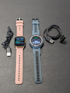 lot 195 image: Lot of 2 - LCD Digital Health Wellness Watches