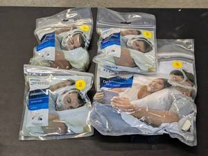 lot 203 image: 1x Philips Respironics Fullface Mask (Small) & 3x Fullface Mask Cushions (small) - NEW