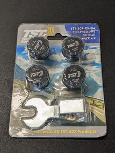 lot 239 image: Truck Systems ST-507-RV-S4 507 Series 4 RV Tire Cap Sensor x 4 - NEW