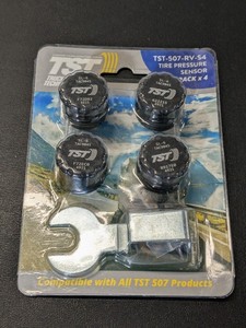 lot 240 image: Truck Systems ST-507-RV-S4 507 Series 4 RV Tire Cap Sensor x 4 - NEW