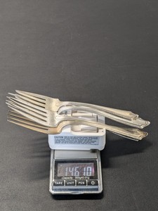 lot 243 image: Lot of 4 - Sterling Silver Forks - 146grams