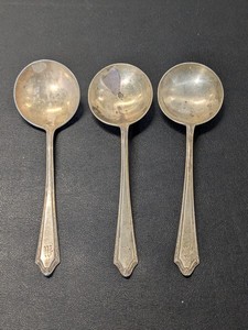 lot 249 image: Lot of 4 - Sterling Silver Spoon - 64grams