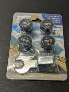 lot 252 image: Truck Systems ST-507-RV-S4 507 Series 4 RV Tire Cap Sensor x 4 - NEW