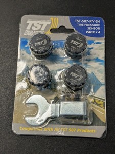 lot 254 image: Truck Systems ST-507-RV-S4 507 Series 4 RV Tire Cap Sensor x 4 - NEW