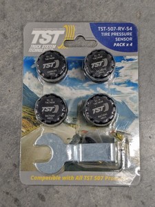 lot 265 image: Truck Systems ST-507-RV-S4 507 Series 4 RV Tire Cap Sensor x 4 - NEW