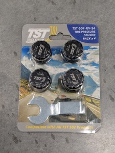 lot 266 image: Truck Systems ST-507-RV-S4 507 Series 4 RV Tire Cap Sensor x 4 - NEW