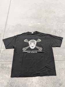 lot 269 image: Vintage Y2K Skull Black Grunge Punk Avant T-Shirt Sz L