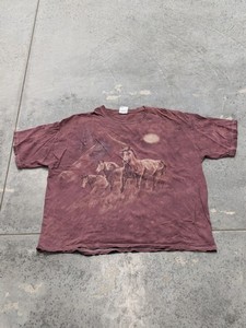 lot 270 image: The Mountain Tie Dye Horse T Shirt - Size XL