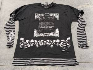 lot 274 image: Death Note Unisex Long Sleeve T Shirt Black Double Layer Anime - Size Large