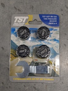 lot 275 image: Truck Systems ST-507-RV-S4 507 Series 4 RV Tire Cap Sensor x 4 - NEW