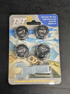lot 277 image: Truck Systems ST-507-RV-S4 507 Series 4 RV Tire Cap Sensor x 4 - NEW