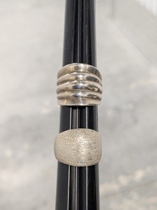 lot 287 image: Lot of 2 - Sterling Silver Rings - 24grams