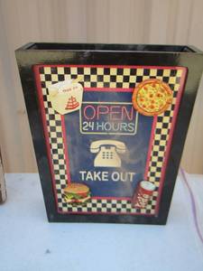 lot 74 image: 24 hour open take out box