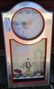 lot 31 image: Sams Diner Wall clock, needs batteries