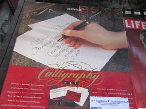 lot 48 image: Calligraphy pen set used in original box