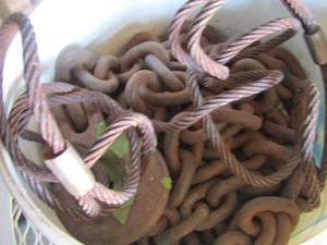 lot 163 image: tow chains plus cable