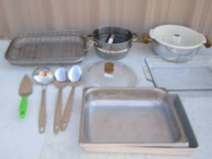 lot 181 image: kitchen lot dishes pans and more