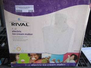 lot 218 image: rival electric ice cream maker