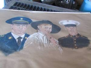 lot 226 image: unframed navy art 1989 artist - 1926