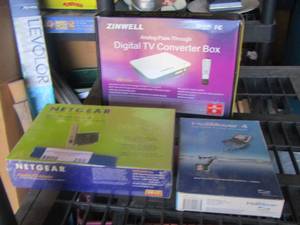 lot 255 image: net gear TV convertor box and more all new