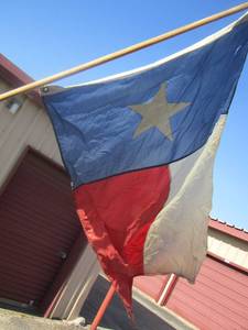 lot 260 image: TEXAS Flag on pole