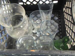 lot 264 image: vases one with green has broken top piece